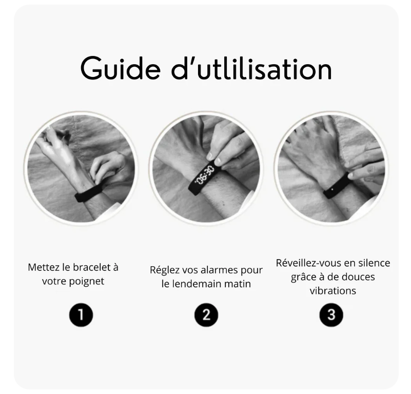 ⌚ Bracelet Intelligent | l’expérience du Réveil Silencieux Nouvelle Génération