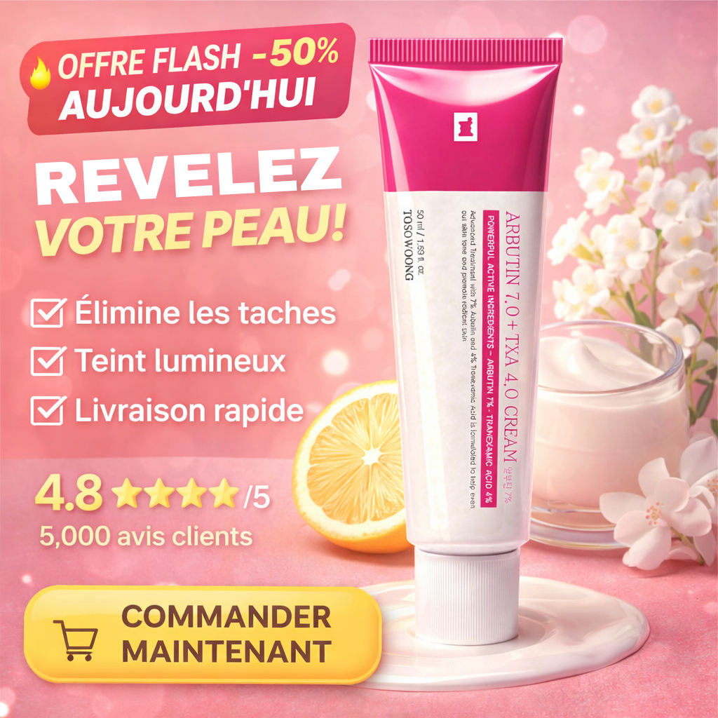 Crème coréenne avancée à l'arbutine et au TXA (Arbutin 7.0 + TXA 4.0)