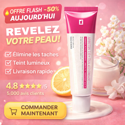 Crème coréenne avancée à l'arbutine et au TXA (Arbutin 7.0 + TXA 4.0)