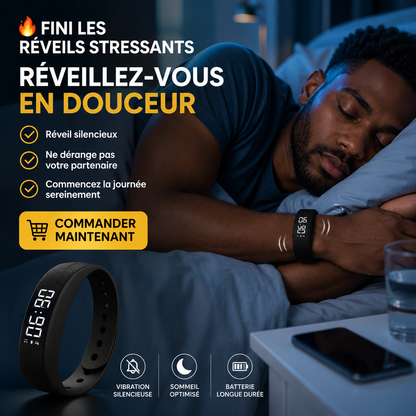 ⌚ Bracelet Intelligent | l’expérience du Réveil Silencieux Nouvelle Génération