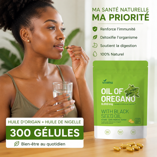 Huile d’Origan + Huile de Nigelle – 300 Gélules