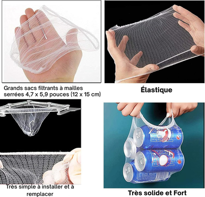 Filtre d’Évier Extensible Anti-Déchets + 50 filtres